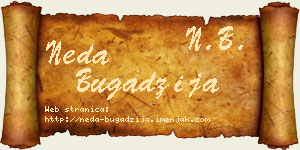 Neda Bugadžija vizit kartica